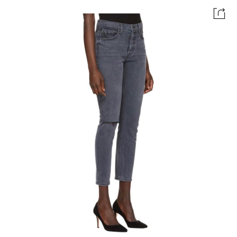 Grlfrnd denim NWOT sz 30 faded black jeans.